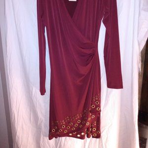 Michael Kors Merlot Burgundy Red Dress